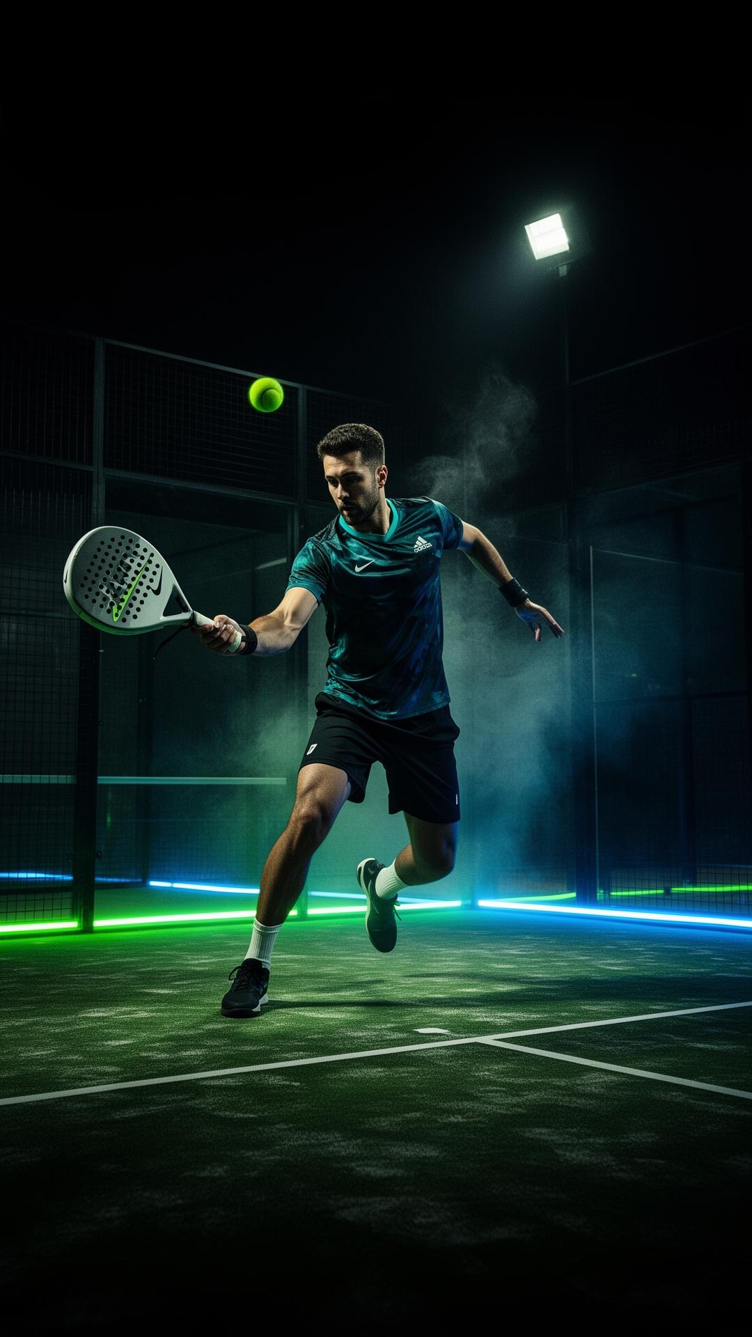 Jogador de padel em ação